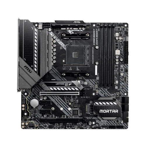 MSI MAG B550M Mortar Socket AM4: Роз'єми на платі PCI Express x1, SATA 3.0, M.2