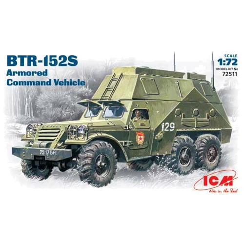 Модель ICM Бронированный автомобиль BTR-152S (ICM72511)
