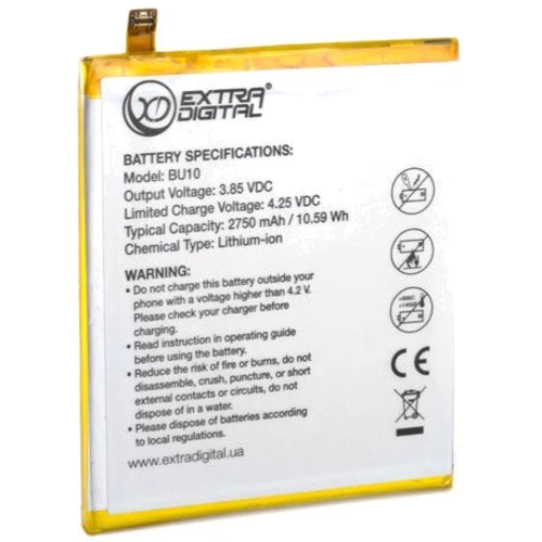 Аккумулятор ExtraDigital 2750mAh for Meizu U10