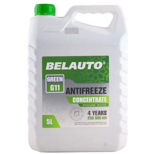 Антифриз BELAUTO GREEN G11 (зелений, концентрат) 5л