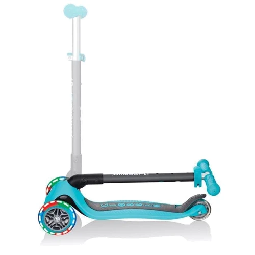 Самокат Globber Primo Foldable Lights Teal (бірюзовий): Матеріал коліс полиуретан