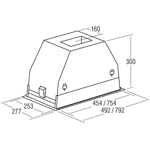 Вытяжка Cata GC DUAL 45 WH (02130207): Тип монтажа Встраиваемый