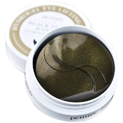 Petitfee Black Pearl Gold Hydrogel Eye Patch Гидрогелевые патчи для глаз с золотом и черным жемчугом 60 шт.: Классификация Натуральная