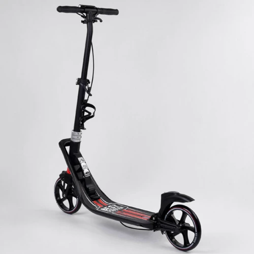 Двоколісний самокат з 2-ма амортизаторами Best Scooter Червоний (50065): Тип коліс литые