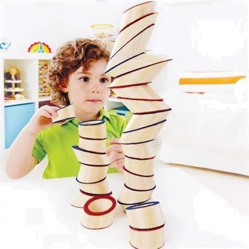 Головоломка з бамбука Hape Totter Tower Башта (E5524): Стать Для мальчиков, Для девочек