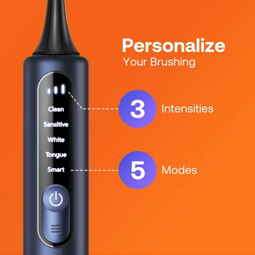 Зубная щетка Bitvae S3 Smart 4 насадки и футляр blue фото 7