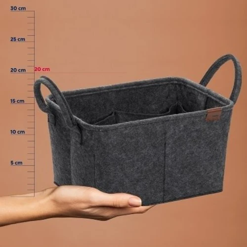 Корзина KELA Fay темно серый 35х25х20 см (24463)