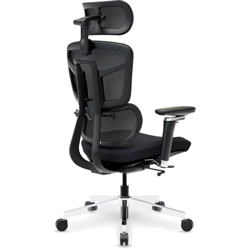 Кресло Mealux S4 Air Black (арт. HF-S4 M/B): Оснащение Подлокотники, Подголовник, С колесиками, С ножками