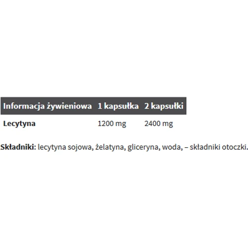 Olimp Gold-Lecithin (Gold Lecytyna) 1200 60 caps: Форма выпуска Капсулы