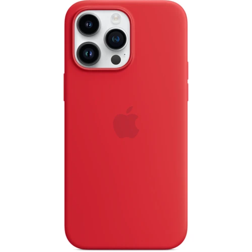 Чехол для iPhone Apple Silicone Case with MagSafe (PRODUCT)RED (MPTR3) for iPhone 14 Pro Max: Материалы Силикон