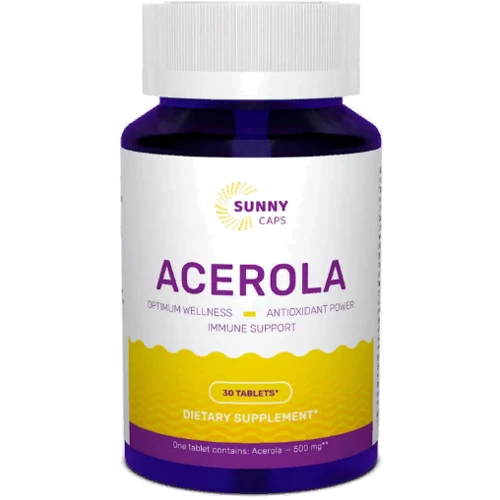 Sunny Caps Acerola 500 mg Ацерола 30 таблеток