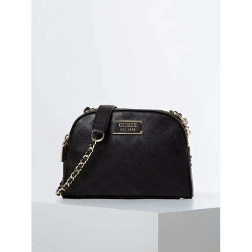 Женская сумка-купол Guess Logo Love Crossbody Top Zip черная (HWSG7662140-BLA)