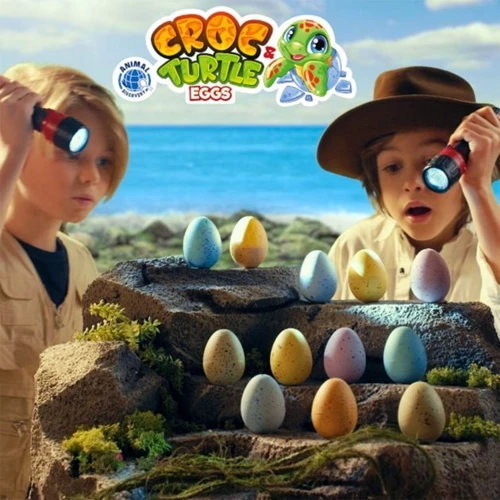 Растущая фигурка #sbabam Croc and Turtle eggs Крокодилы и черепахи (T070-2019): Пол Унисекс