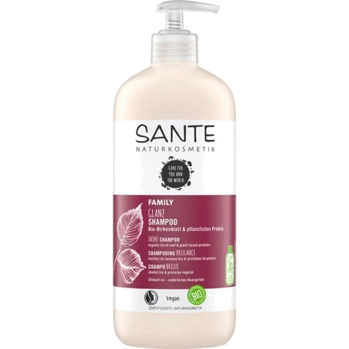 Sante Family Organic Birch Leaf & Plant Protein Shine Shampoo БИО-Шампунь растительные протеины и березовые листья 500 ml