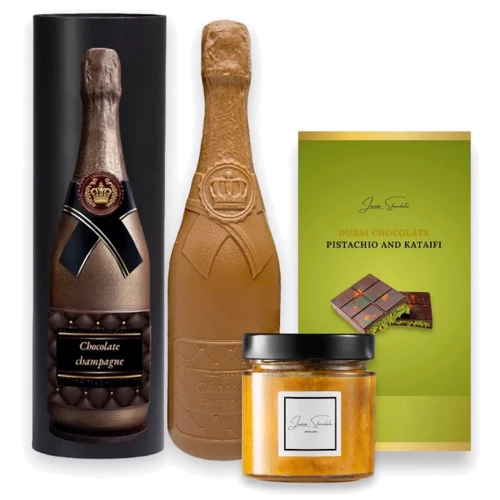 Набор Laviva Chocolate Дубайский шоколад и шампанское 1000 г (UA-0317)