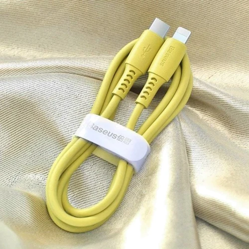 Кабель Baseus Cable USB-C to Lightning Colorful 18W 1.2m Yellow (CATLDC-0Y) фото 4