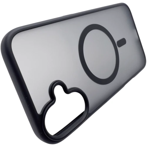 Чехол для iPhone BeCover Metal Buttons Case with MagSafe Black for iPhone 16 (712090): Материалы поликарбонат и полиуретан