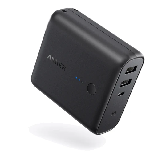 Зарядное устройство ANKER Power Bank PowerCore Fusion 3A + Power Bank 5000mAh Black (A1622311)