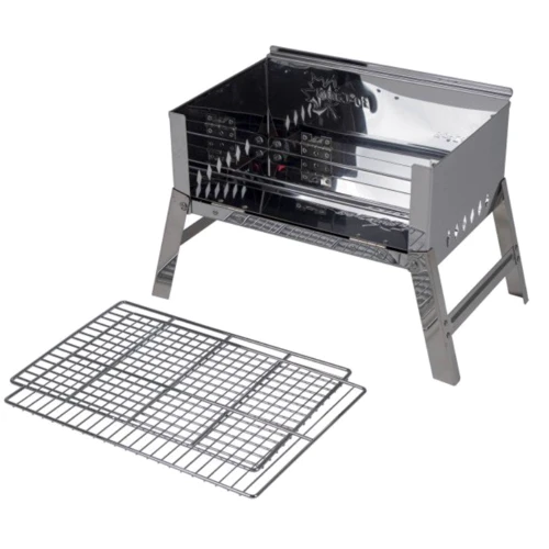 Гриль вугільний Bo-Camp Compact Delux Silver (8108360): Матеріал Нержавеющая сталь