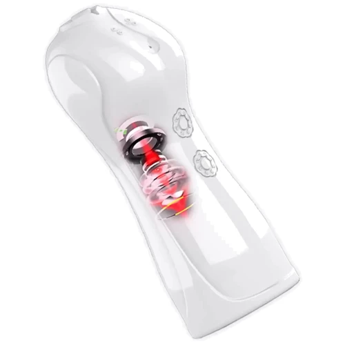 Мастурбатор FOXSHOW Vibrating and Flashing Masturbation Cup White (BS6300038)