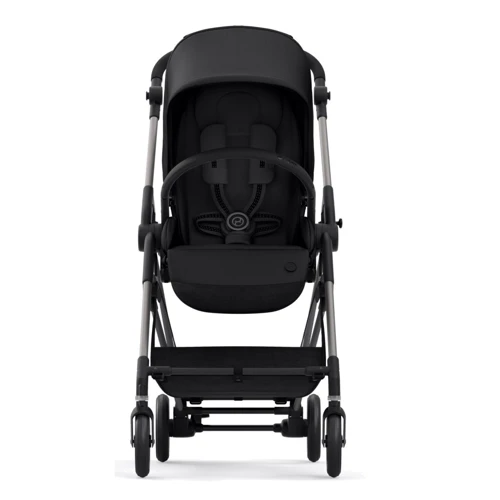 Прогулочная коляска Cybex Melio Deep Black: Ширина шасси 49 см