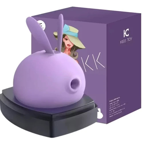 Вакуумный стимулятор с вибрацией KisToy Miss KK Purple