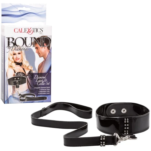 Ошейник с поводком CalExotics Diamond Leash and Collar Set