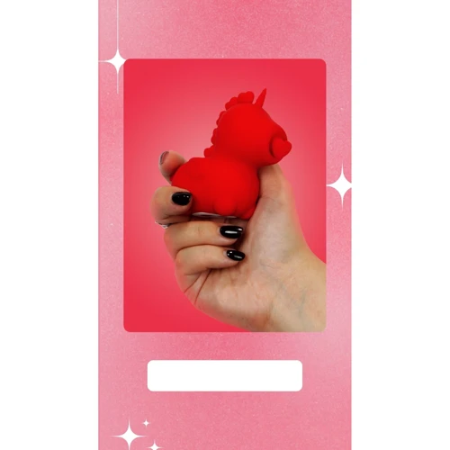 Вібратор-єдиноріжка Unihorn - Cupid's Beau, що масажує язичок-серце