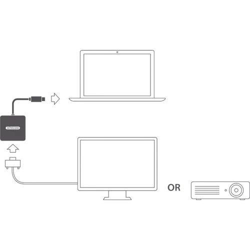 Адаптер Sitecom Adapter USB-C to HDMI Space Grey (CN-372): Колір сірий
