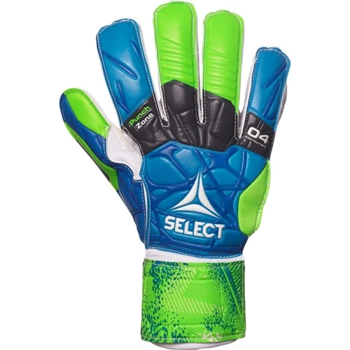 Рукавички воротарські Select GOALKEEPER GLOVES 04 HAND GUARD синій, зелений, білий Діт 4 (15,5см) (601040-332) фото 2