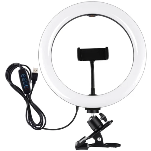 

Кольцевая Usb Led лампа Puluz PKT3126B 10.2" с зажимом (PKT3126B)