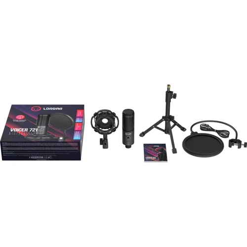 Микрофон Lorgar Voicer 721 Black (LRG-CMT721): Назначение для компьютера