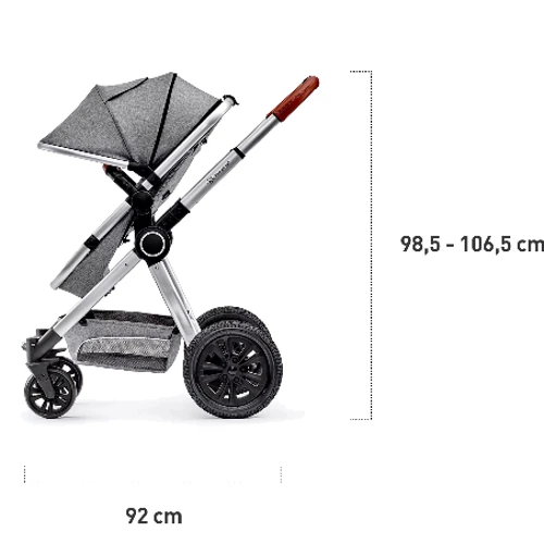 Универсальная коляска 2 в 1 Kinderkraft Veo Black/Gray (KKWVEOBLGR2000): Тип коляски универсальная коляска (2-в-1)