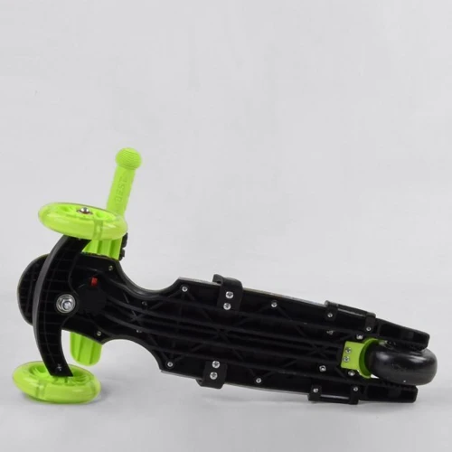 Самокат Best Scooter із захисним бампером салатовий (S 7407): Матеріал коліс полиуретан