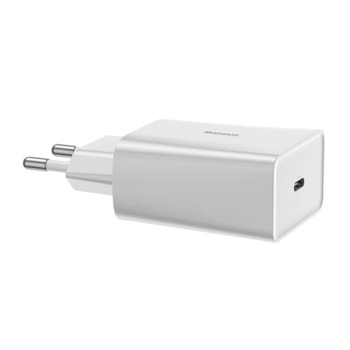 Зарядное устройство Baseus USB-C Wall Charger Speed Mini 18W White (CCFS-X02): Кабель в комплекте отсутствует