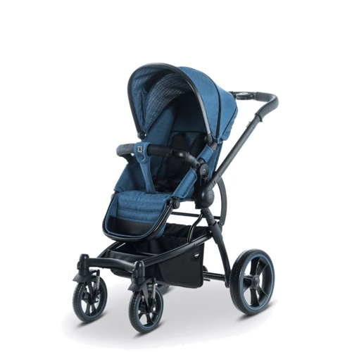 Универсальная коляска 2 в 1 Moon Kombi COOL Blue (63840200-003): Материал колес EVA