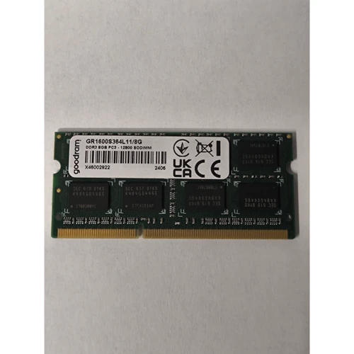 Goodram 8 GB SO-DIMM DDR3 1600 MHz (GR1600S364L11/8G) (Оперативна пам'ять для ноутбуків)(79006512)Stylus approved: Причина уцінки Вскрыта пломба. Товар новый, в использовании не был