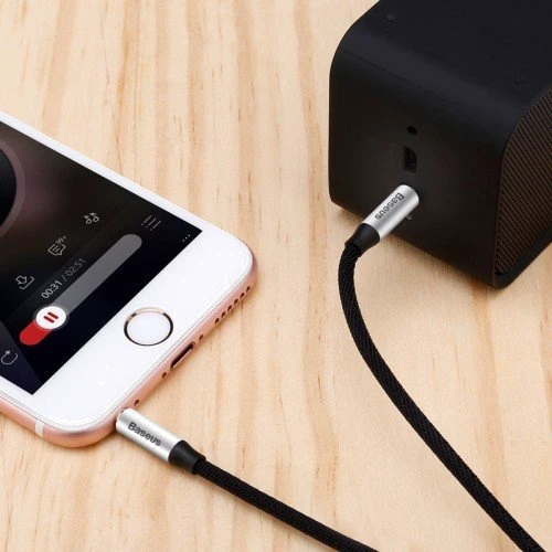 Кабель Baseus Audio Cable AUX 3.5mm Jack M30 Yiven 1m Black (CAM30-BS1) фото 4