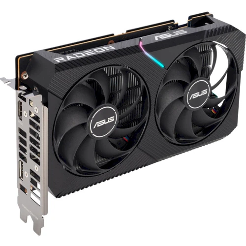 Видеокарта ASUS DUAL-RX6400-4G: Разрядность шины памяти, бит 64