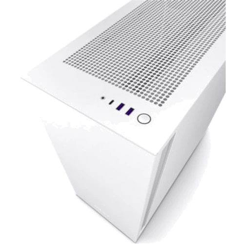 Корпус NZXT H7 v1 2022 Base Edition Black and White (CM-H71BG-01): Матеріал передній панелі пластик