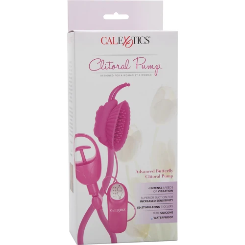 Вибропомпа для клитора Butterfly Clitoral Pump Pink, 11x6 см, розовый