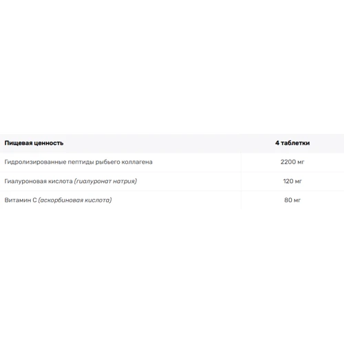 OstroVit Marine Collagen + Hyaluronic Acid + Vitamin C 90 tabs / 22 servings: Форма выпуска Таблетки