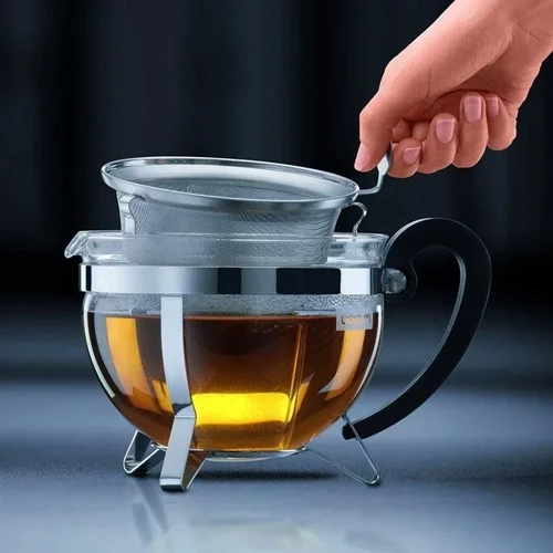Заварочный чайник Bodum Chambord 1 л (1922-16-6): Цвет серебристый