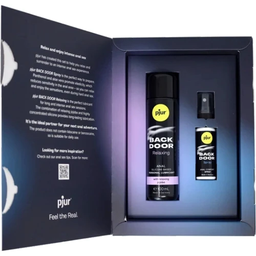 Подарочный набор pjur BACK DOOR Value Pack: силиконовая смазка 100 мл и расслабляющий спрей 20 мл