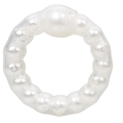 Кольцо на пенис Pearl Beaded Prolong Ring, белый: Производитель California Exotic Novelties
