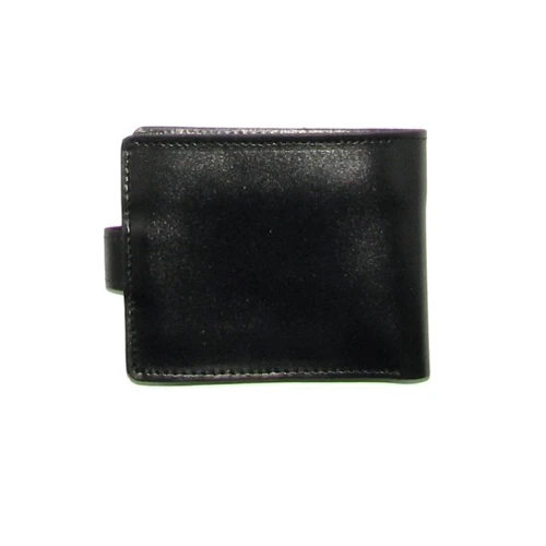 Мужское портмоне DNK Leather черное (Full Purse col.J): Формат кошелька Вертикальный