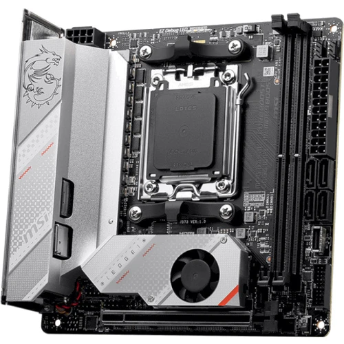 MSI MPG B650I EDGE WIFI: Оперативная память 2xDDR5 6600+ МГц, до 96 ГБ