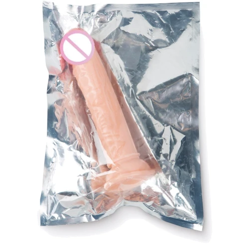 Крупный фаллоимитатор с присоской Brazzers, 19х4 см