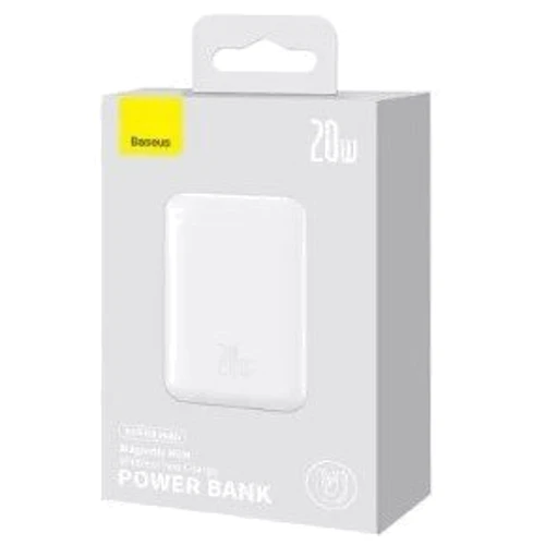 Внешний аккумулятор Baseus Power Bank 10000mAh 20W MagSafe Mini White (PPCX030002): Встроенный кабель нет