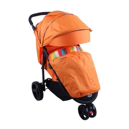 Прогулочная коляска BabyHit Trinity - Red strips (Orange): Количество блоков один